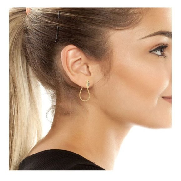 All Saints Earrings Pavé Snake Earrings - Picture 14 of 15